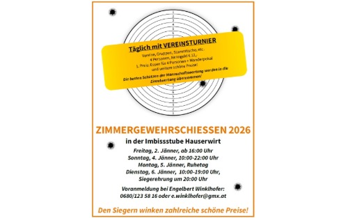 02.01.2026 Zimmergewehrschießen - FPÖ Pöndorf, Hauserwirt