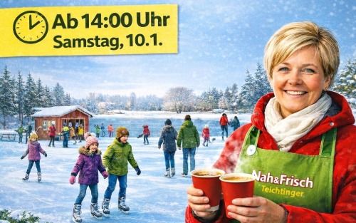 10.01.2026 EISLAUFEN am Naturbadesee mit Glühwein & Tee von Doris, Naturbadesee Königsdorf