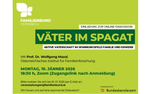 19.01.2026 Väter im Spagat, Online - Zoom-Meeting