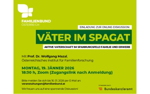 19.01.2026 Väter im Spagat, Online - Zoom-Meeting