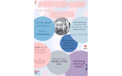 Ausschreibung POP-HIP-HOP DANCE