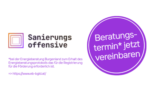 Sanierungsoffensive: Beratungstermin jetzt vereinbaren!