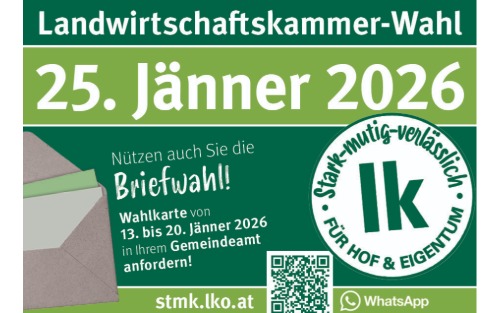 Landwirtschaftskammerwahlen - Briefwahl: so einfach geht’s