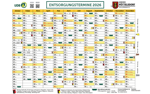 Entsorgungstermine 2026