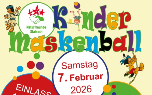 07.02.2026 Kinder Maskenball, Volkshaus Stainach