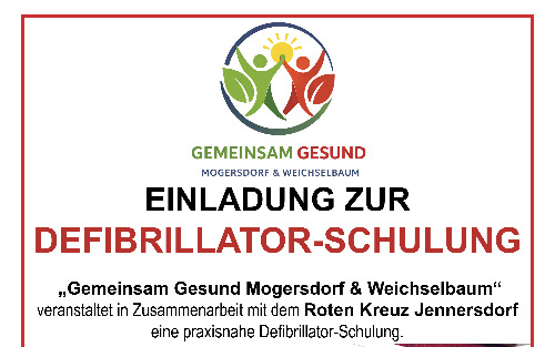 Einladung zur Defibrillator-Schulung