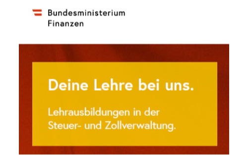Ausschreibung Lehrberuf Steuerassistenz im Finanzamt Lienz
