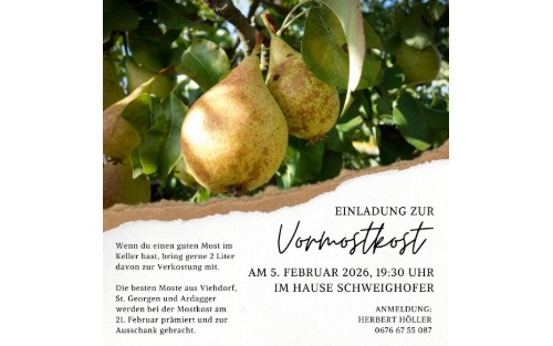05.02.2026 Vormostkost, Hause Schweighofer, Ennsfeld 9
