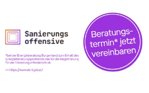 Sanierungsoffensive: Beratungstermin jetzt vereinbaren!