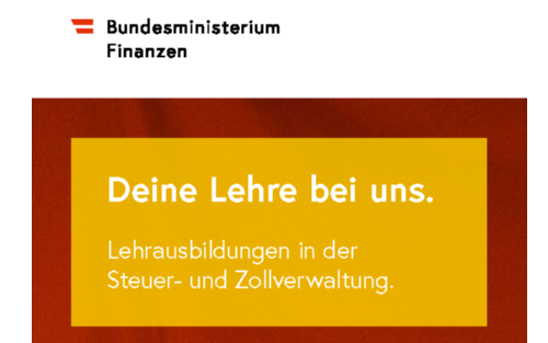 Ausschreibung Lehrberuf Steuerassistenz im Finanzamt Österreich - Niederösterreich