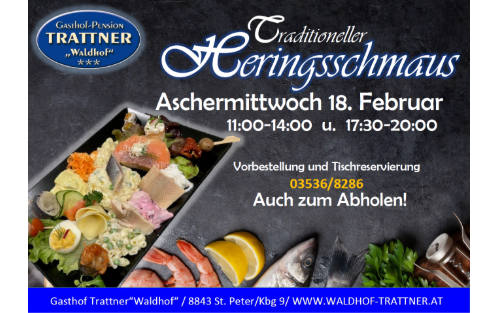 Traditioneller Heringsschmaus - GH Trattner