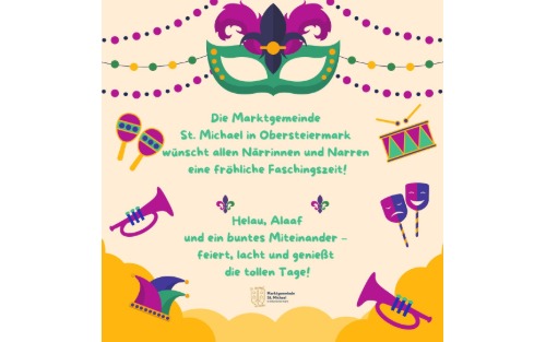 Närrische Tage stehen bevor – viel Spaß wünscht die Gemeinde