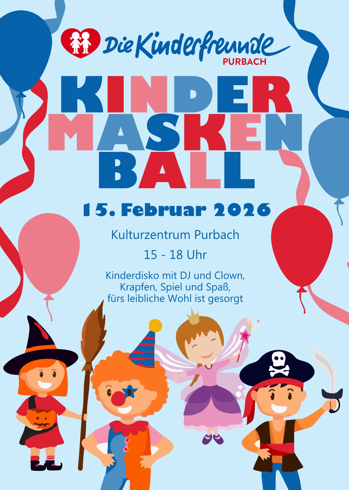 15.02.2026 Kindermaskenball, Kulturzentrum