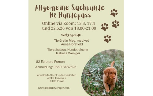 Allgemeine Sachkunde NÖ Hundepass