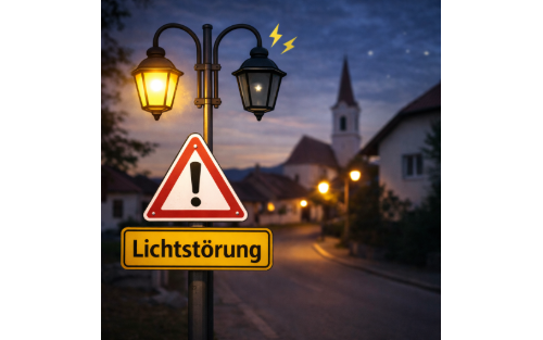 Hinweis zur Störung der Straßenbeleuchtung im Ortsgebiet