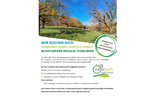 Freiwilliges Umweltjahr (FUJ) im Naturpark Rosalia-Kogelberg