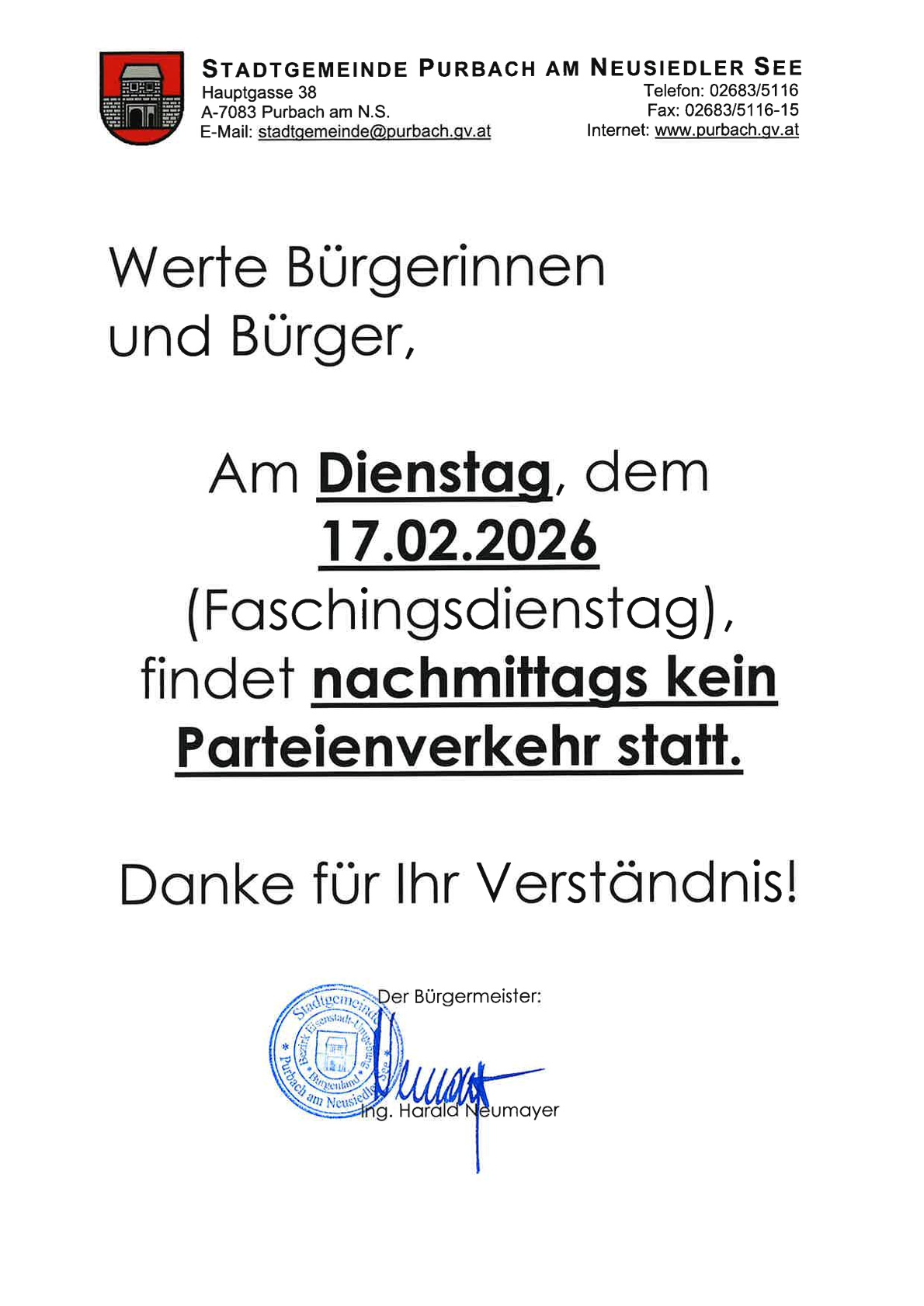 Öffnungszeiten Faschingsdienstag