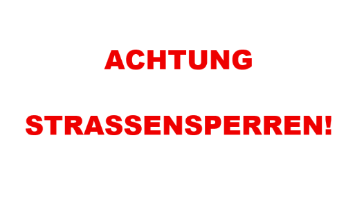 Straßensperren
