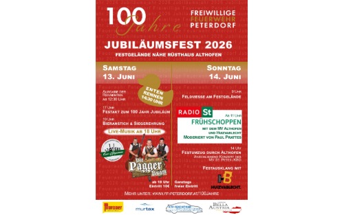 100 Jahre FF Peterdorf - Jubiläumsfest