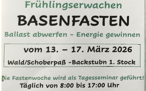 Basenfasten, Ballast abwerfen - Energie gewinnen