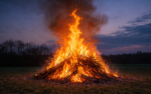 Osterfeuer der SU Wörschach Sektion Fußball