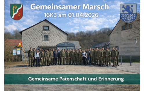 Gemeinsamer Marsch 16K3 am 01.04.2026