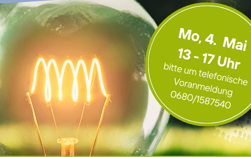 Klima- und Energie-Modellregion - Sprechtag im Gemeindeamt - Montag 4. Mai
