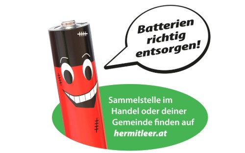 Richtige Batterien-Entsorgung