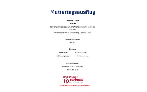 Muttertagsausflug