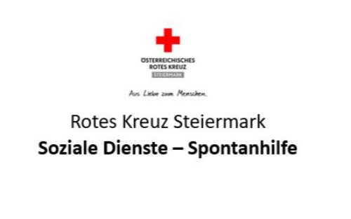 Rotes Kreuz Steiermark - Soziale Dienste - Spontanhilfe