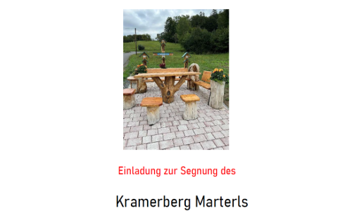 Segnung des Kramerberg Materls