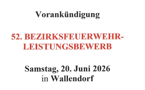52. Bezirksfeuerwehr - Leistungsbewerb