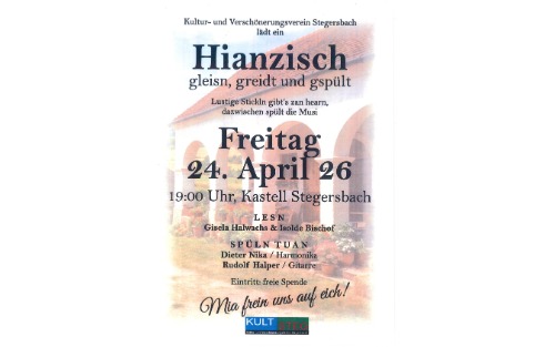 Hianzisch - gleisn, greidt und gspült