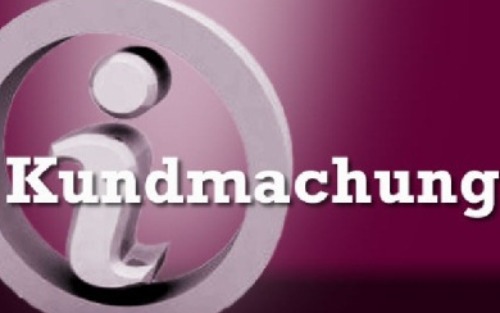 Kundmachung Einsichtnahme Schöffenliste 2027 und 2028