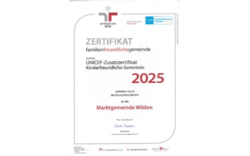 Zertifikatsverleihung familienfreundlichegemeinde 2026