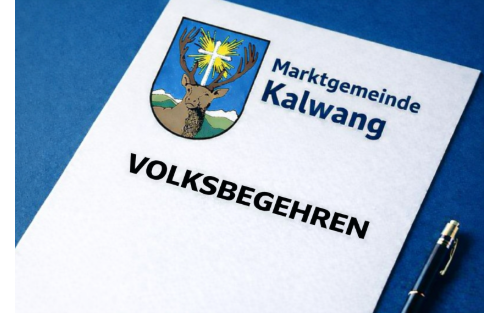 Verlautbarung Volksbegehren