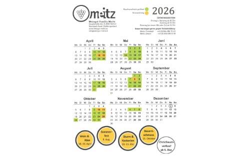 Buschenschankkalender