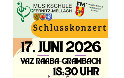 Schlusskonzert der Musikschule Fernitz-Mellach in Raaba-Grambach