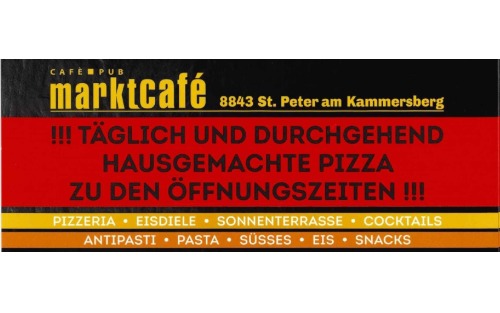 Pizza und Pasta im Marktcafe St. Peter a. Kbg.