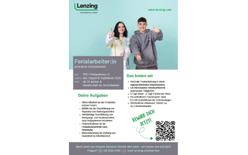 Ferialarbeit Lenzing Fibers GmbH