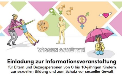 Informationsveranstaltung für Eltern und Bezugspersonen 0 bis 10-jährigen Kindern
