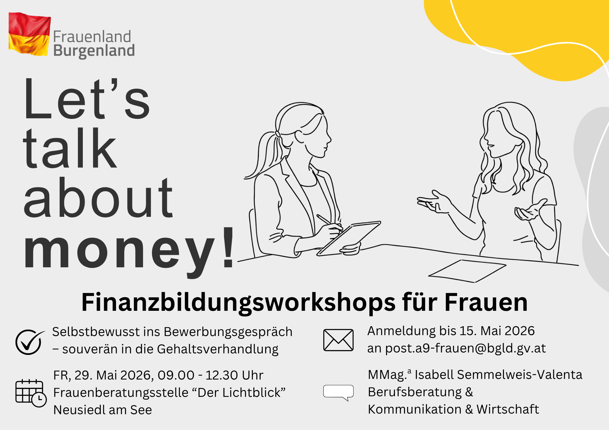 Kostenloser Workshop: Selbstbewusst ins Bewerbungsgespräch