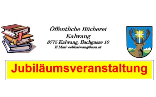 Bücherei Jubiläumsveranstaltung am 21.05.2026