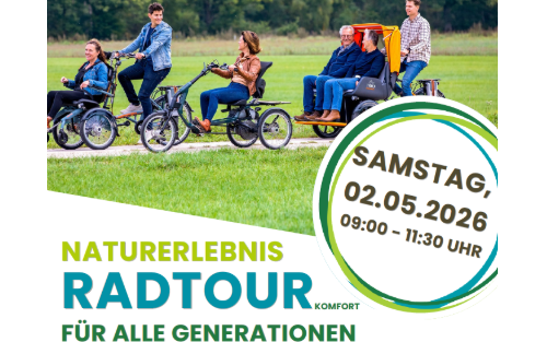 Naturerlebnis Radtour für alle Generationen