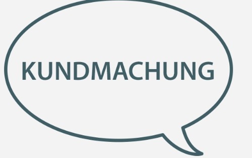Kundmachung - Errichtung einer Aufschlussbohrung und Pumpversuch