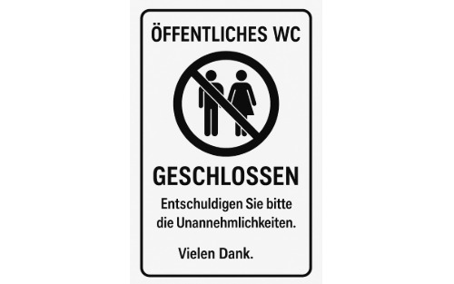 Öffentliches WC bei Mediathek gesperrt!