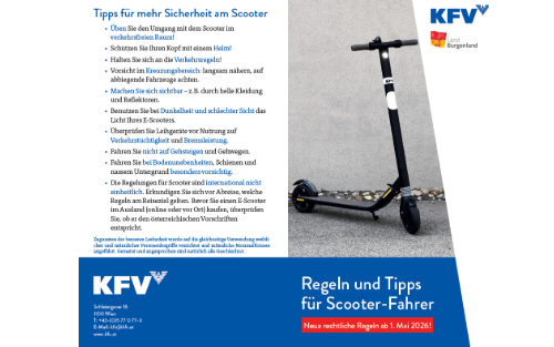 Neue Regeln und Tipps für Scooter-Fahrer ab 1. Mai 2025