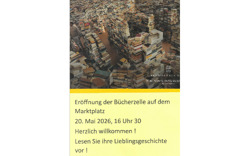 Eröffnung Bücherzelle am Gemeindeplatz
