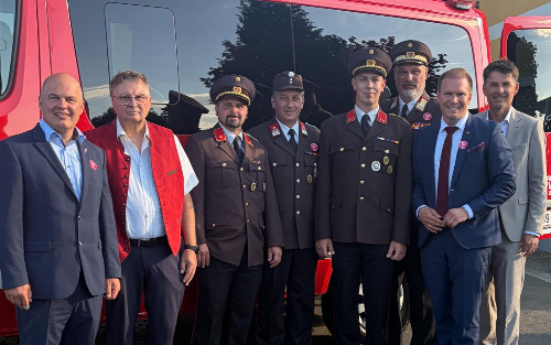 Feuerwehr Sankt Martin an der Raab-Ort feiert 100- jähriges Jubiläum und die Übernahme eines neuen Kommandofahrzeuges mit Allradantrieb