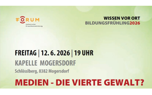 Vortrag und Diskussion zum Thema: Medien - Die vierte Gewalt ?